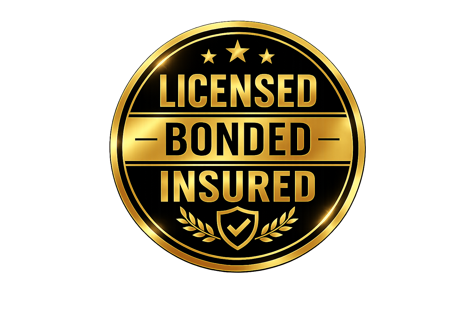 Licensed, Bonded, and Insured